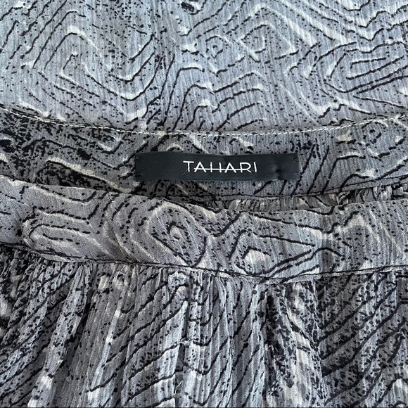 TAHARI Sheer silk blouse - Picture 7 of 8